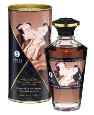 Huile chauffante chocolat comestible 100ml 